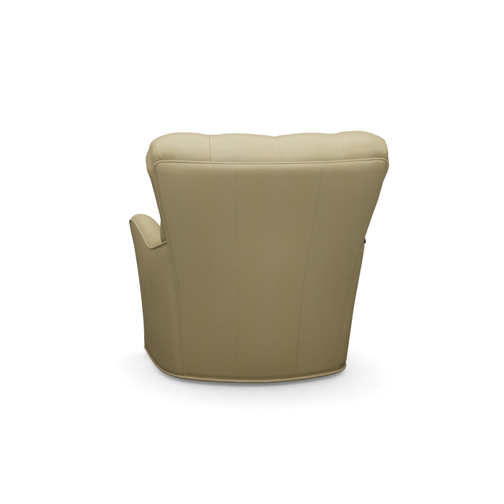 Eton Leather Swivel Chair – View at 200°