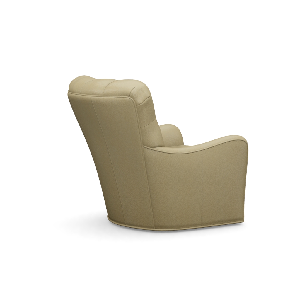 Eton Leather Swivel Chair – View at 270°