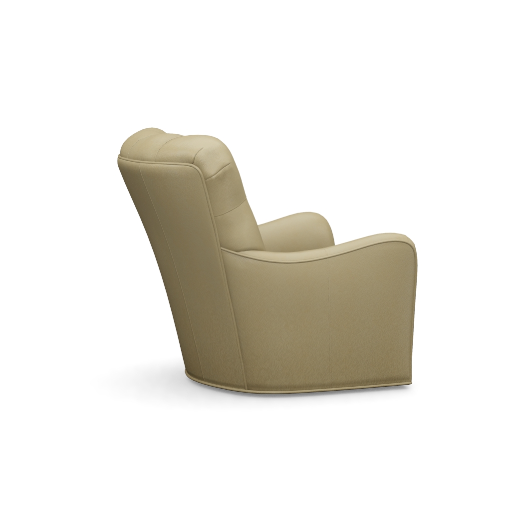 Eton Leather Swivel Chair – View at 280°
