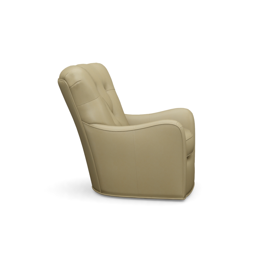 Eton Leather Swivel Chair – View at 310°