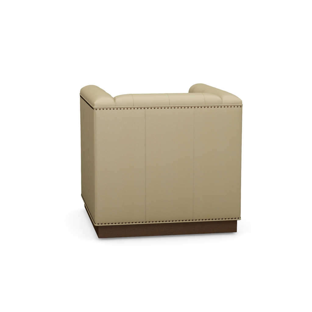 Fremont Leather Swivel Chair – View at 200°