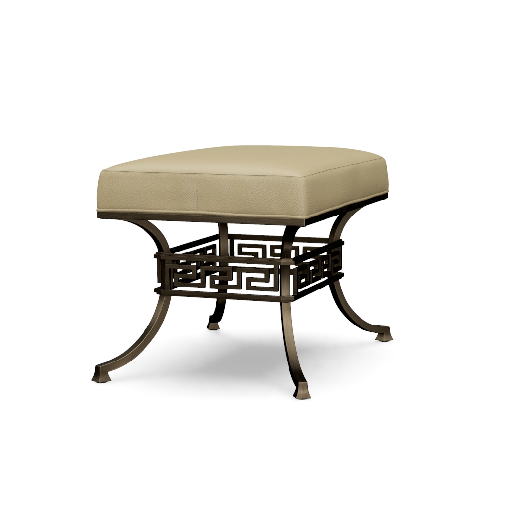 Beldon Leather Accent Ottoman – View at 320°