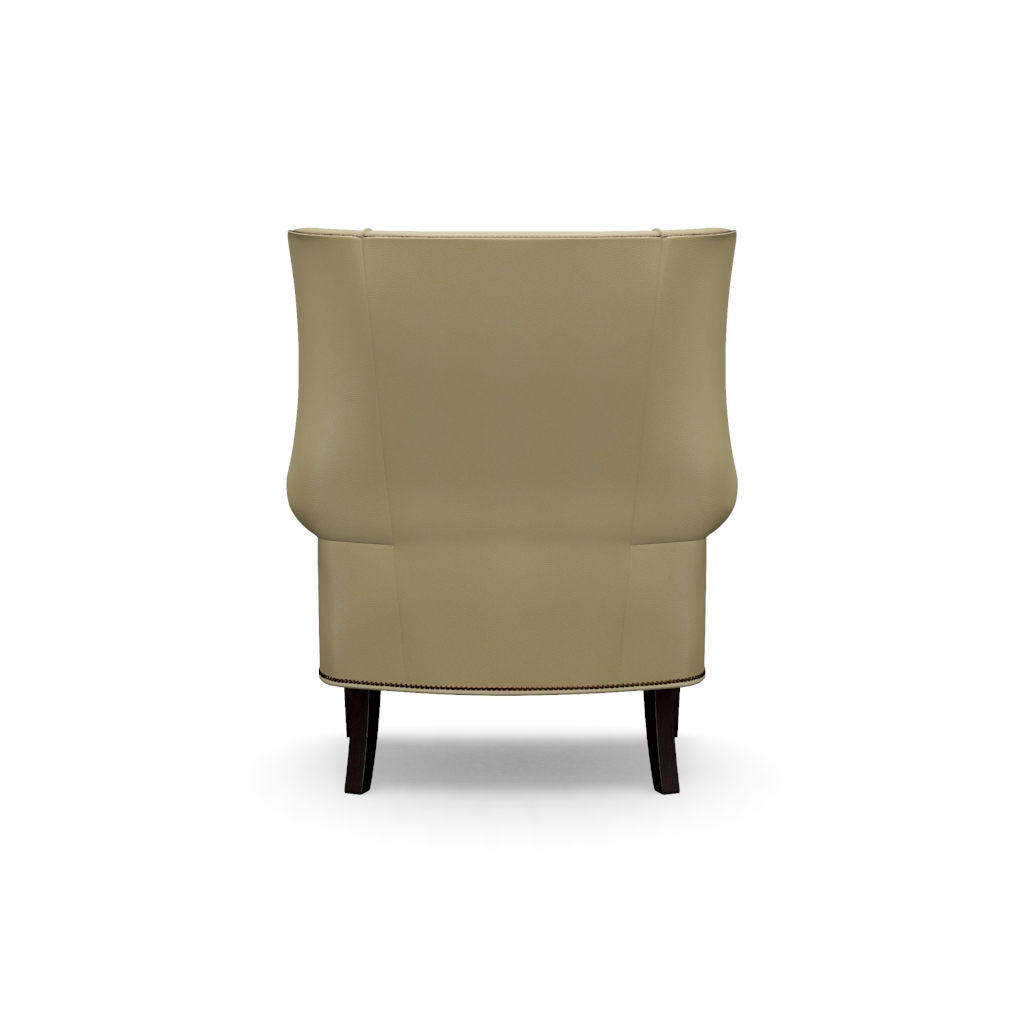 Marissa Leather Wing Chair – View at 210°