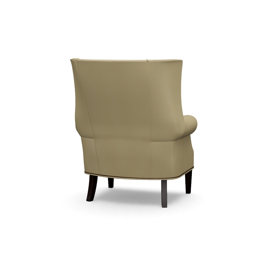 Marissa Leather Wing Chair – View at 230°