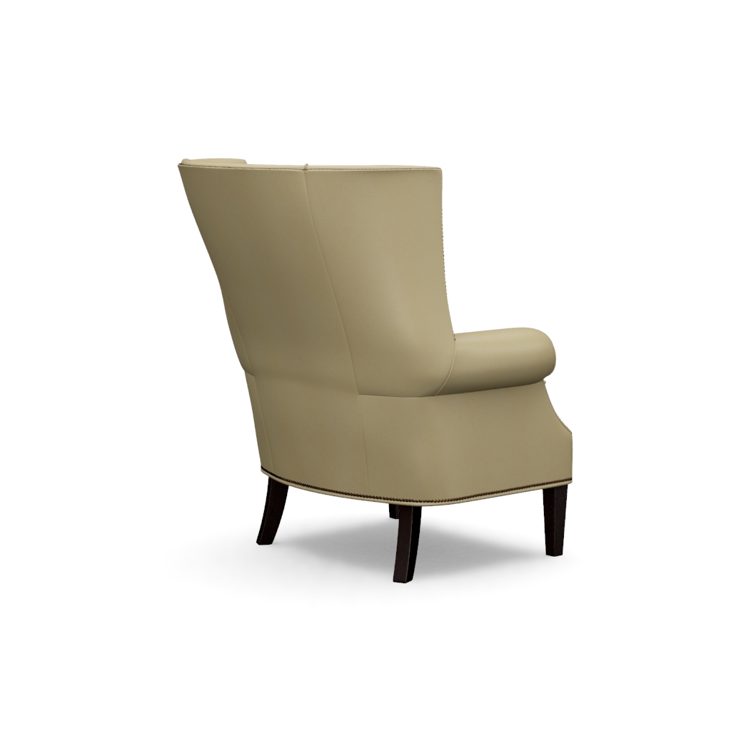 Marissa Leather Wing Chair – View at 260°