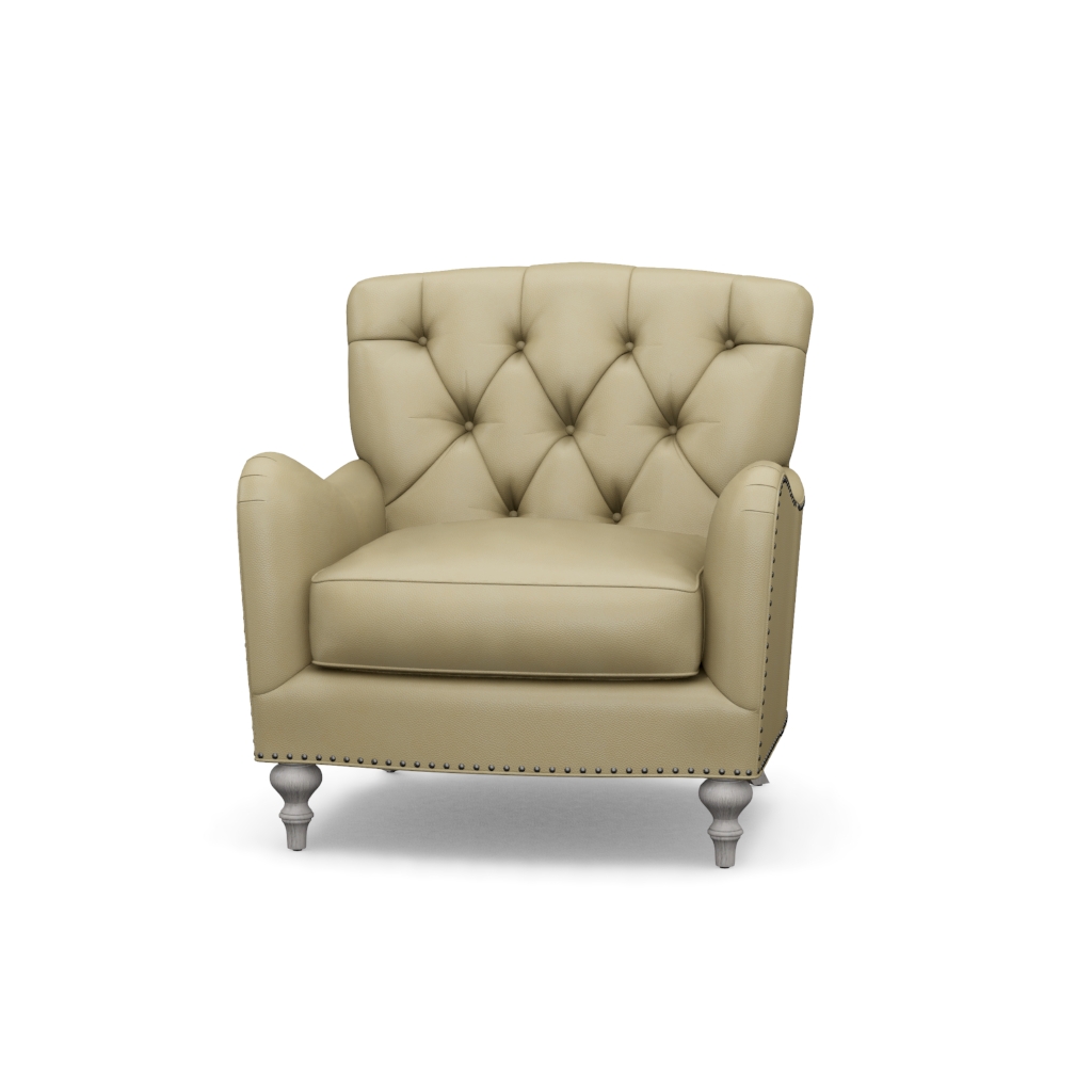 Westcott Leather Chair – View at 40°