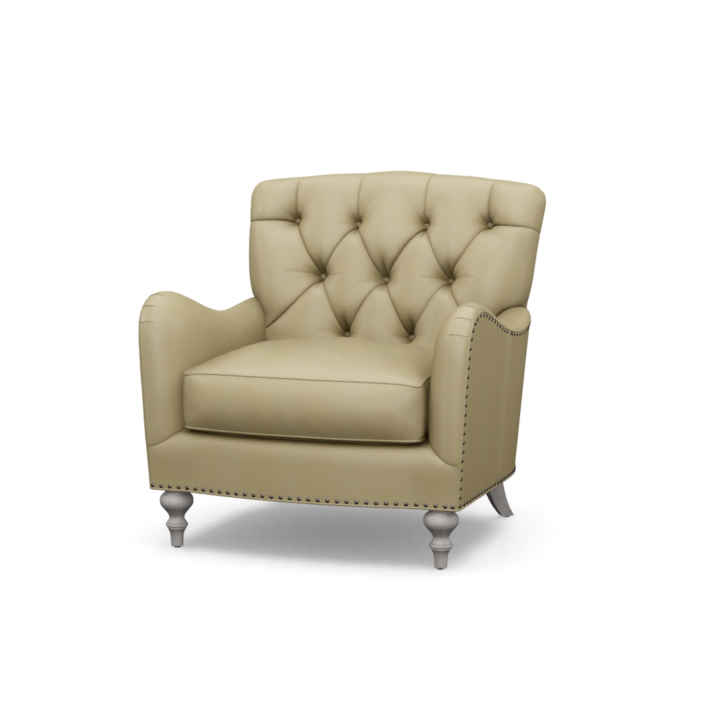 Westcott Leather Chair – View at 50°