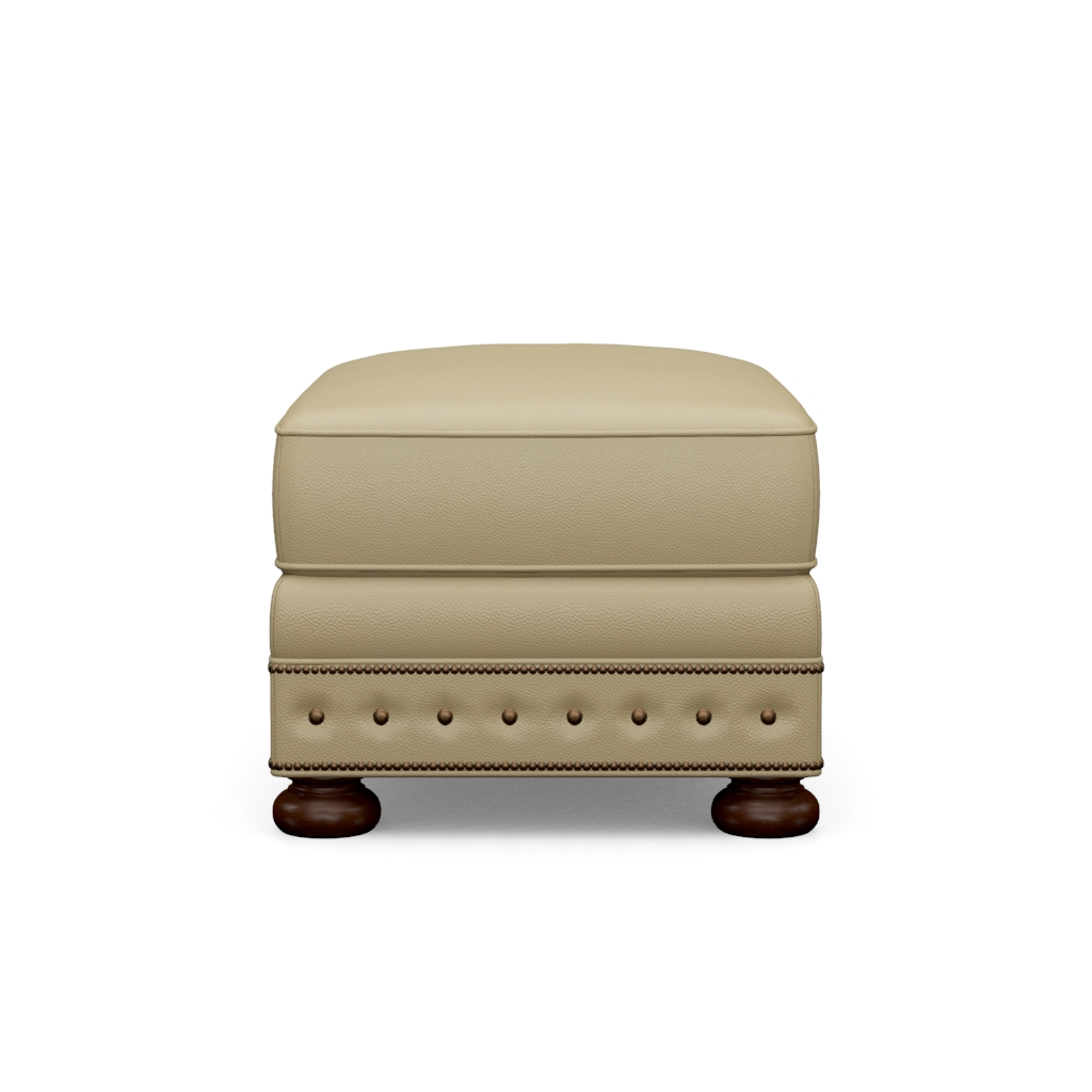 Devon Leather Ottoman – View at 120°