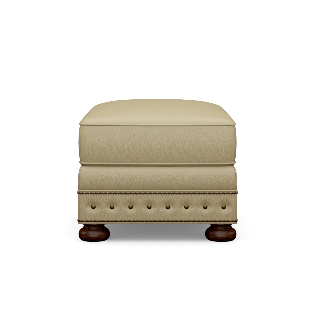 Devon Leather Ottoman – View at 300°