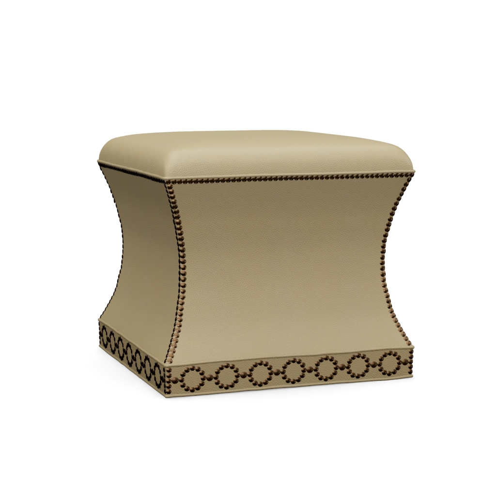 Merino Leather Ottoman – View at 280°