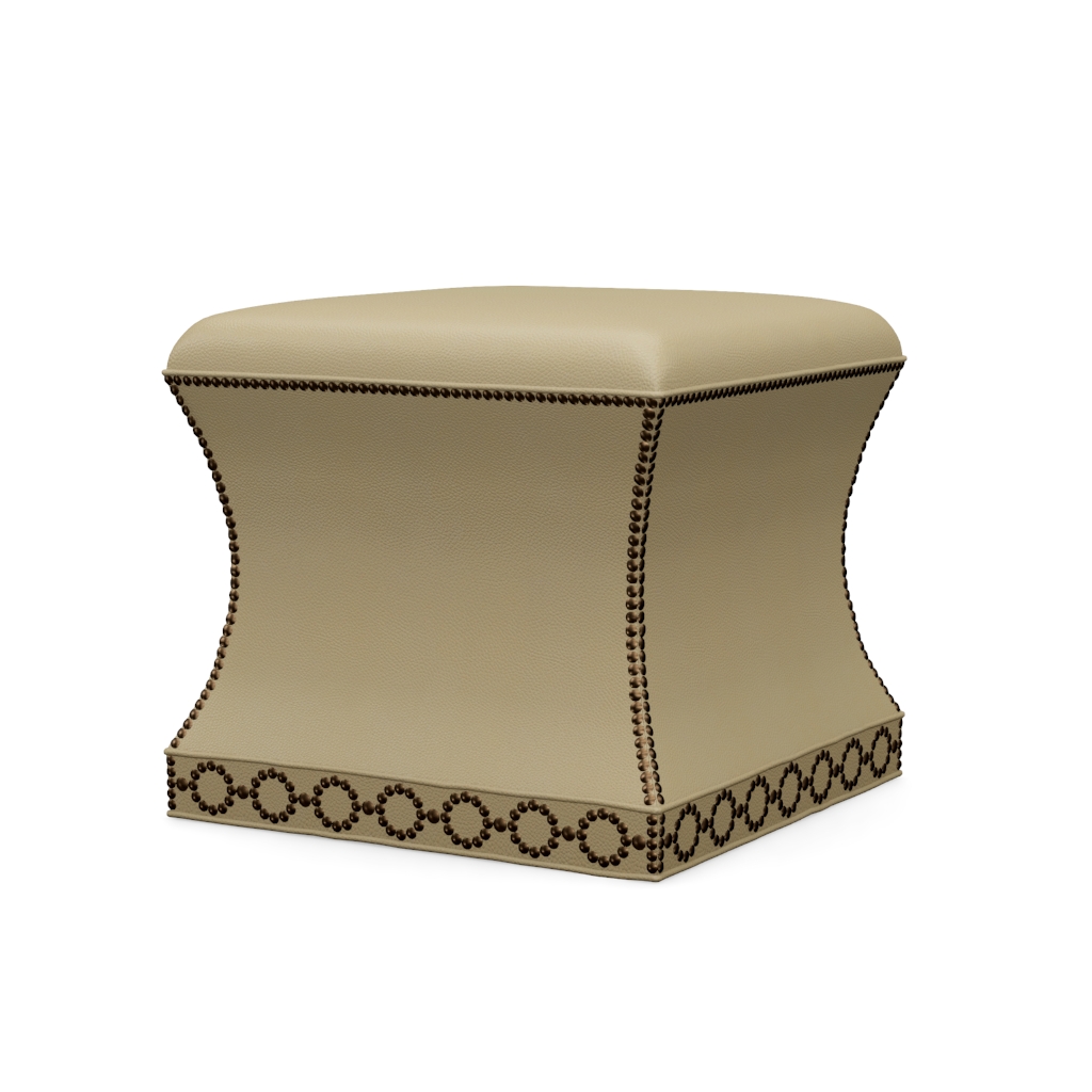 Merino Leather Ottoman – View at 330°