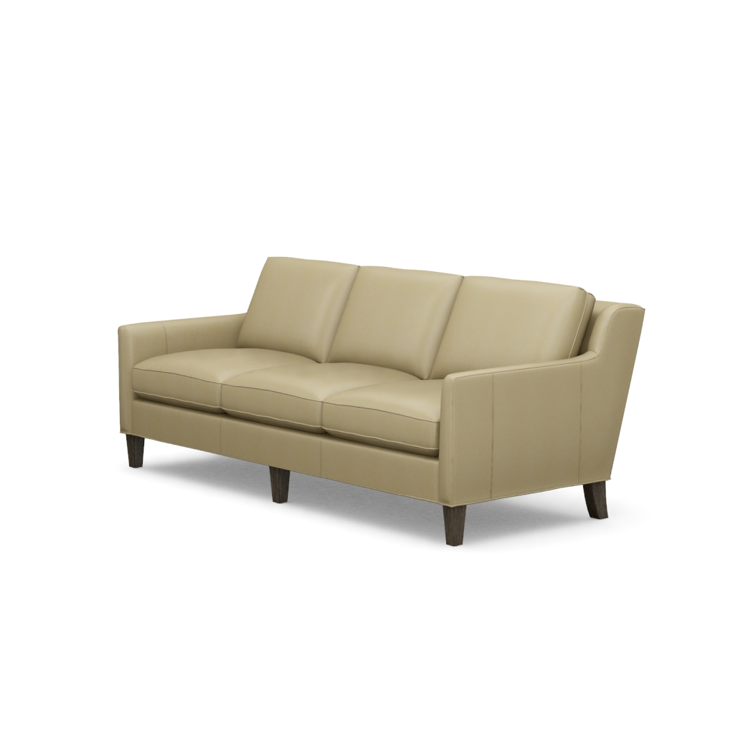 Turin Leather Sofa – View at 80°