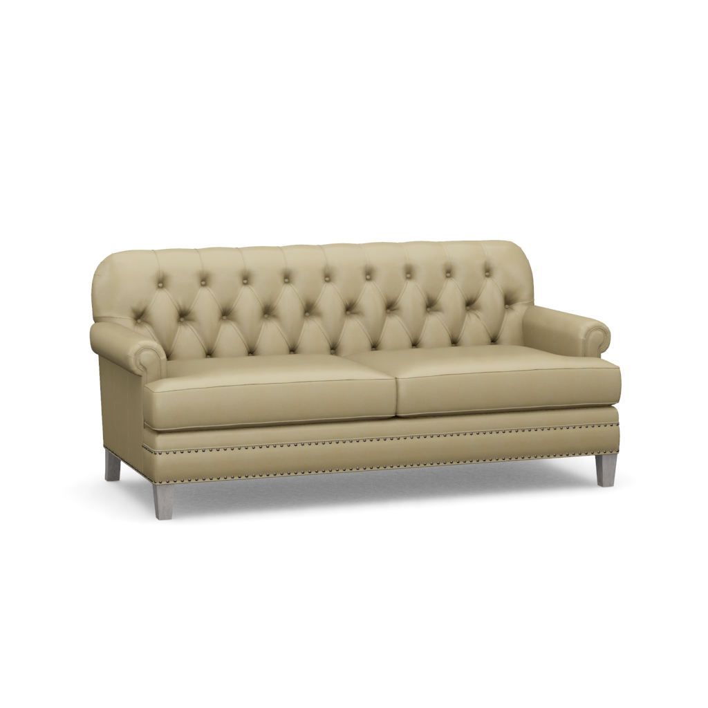 Hillstead Leather Settee – View at 10°