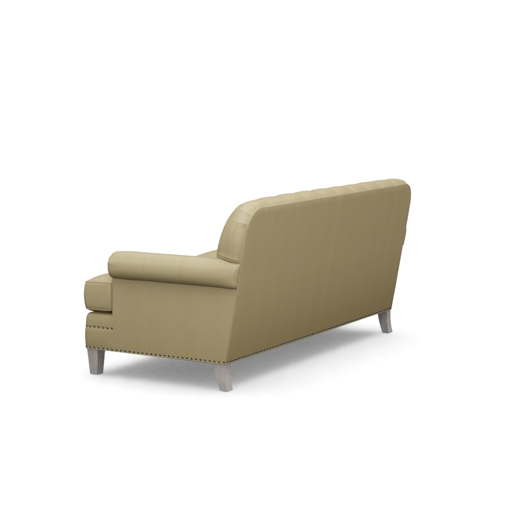 Hillstead Leather Settee – View at 150°