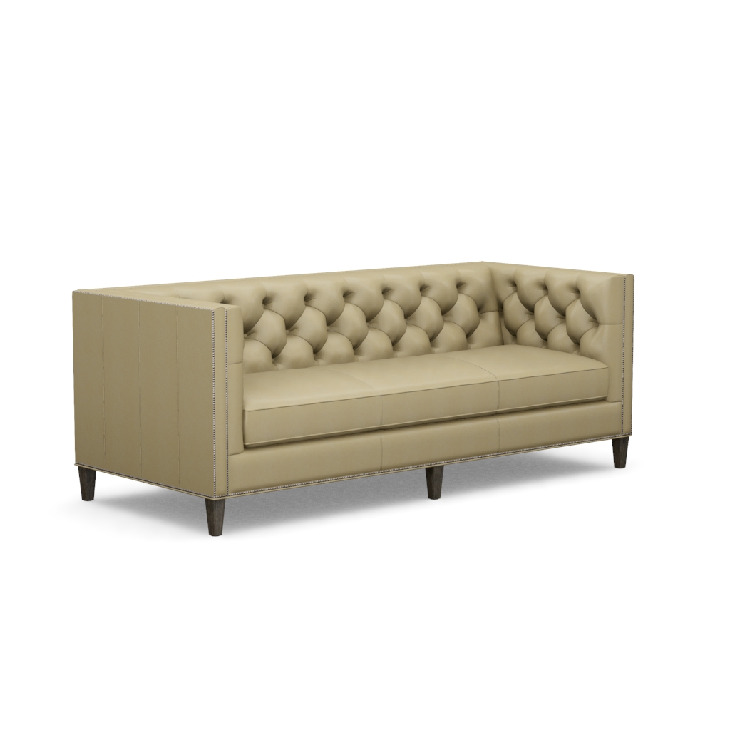 Monaco Leather Sofa – View at 350°