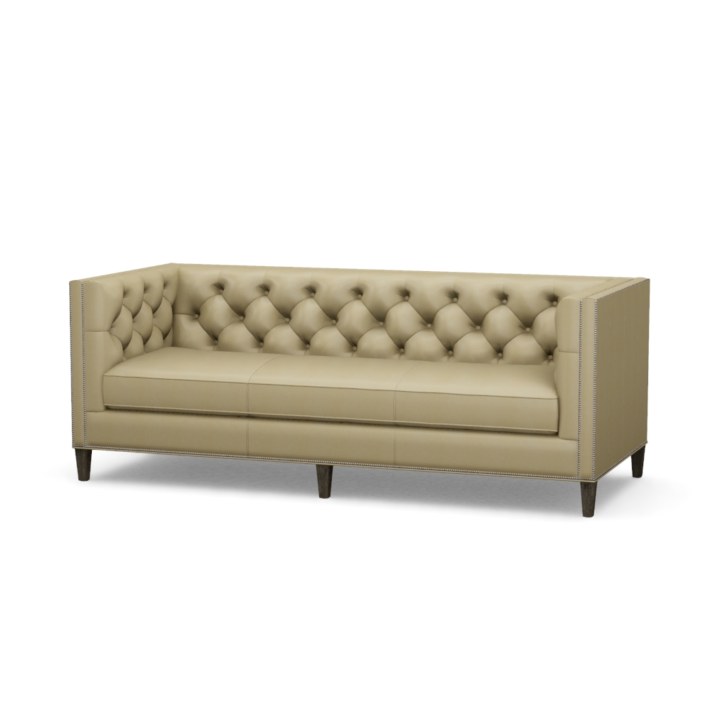 Monaco Leather Sofa – View at 50°