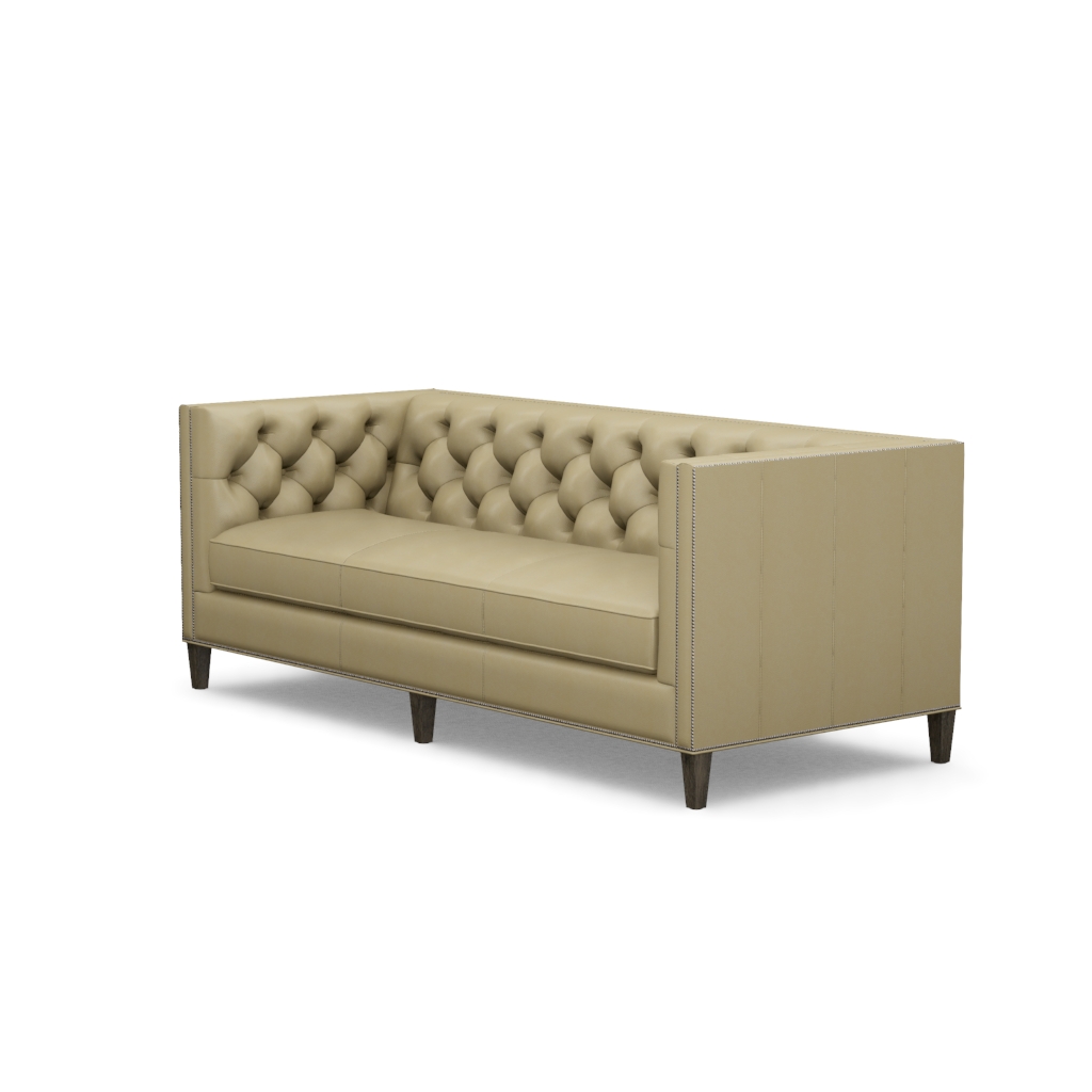 Monaco Leather Sofa – View at 80°