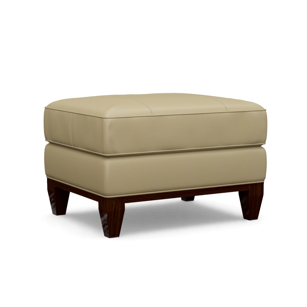 Conrad Leather Ottoman – View at 0°