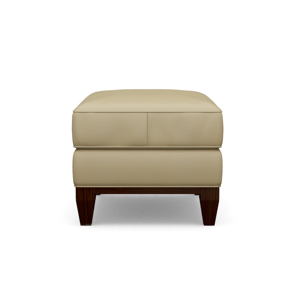 Conrad Leather Ottoman – View at 120°