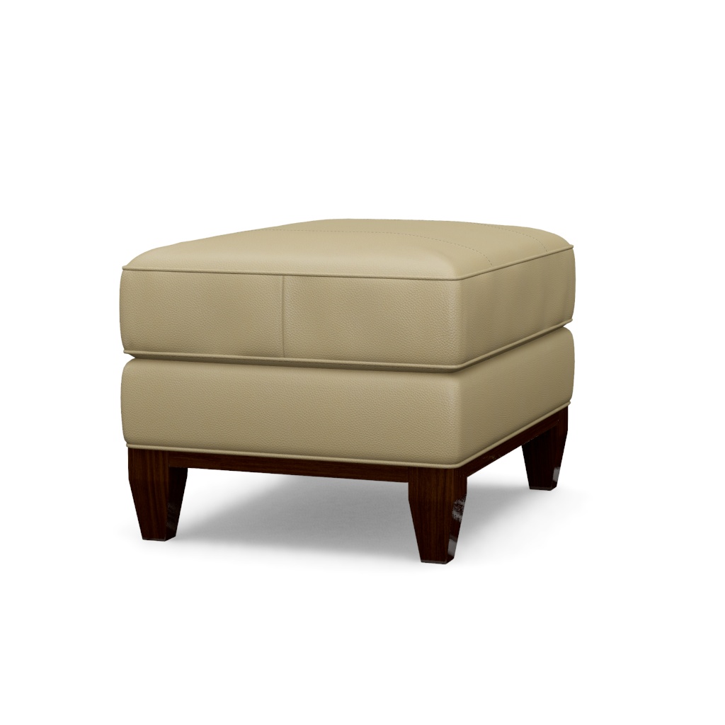 Conrad Leather Ottoman – View at 140°