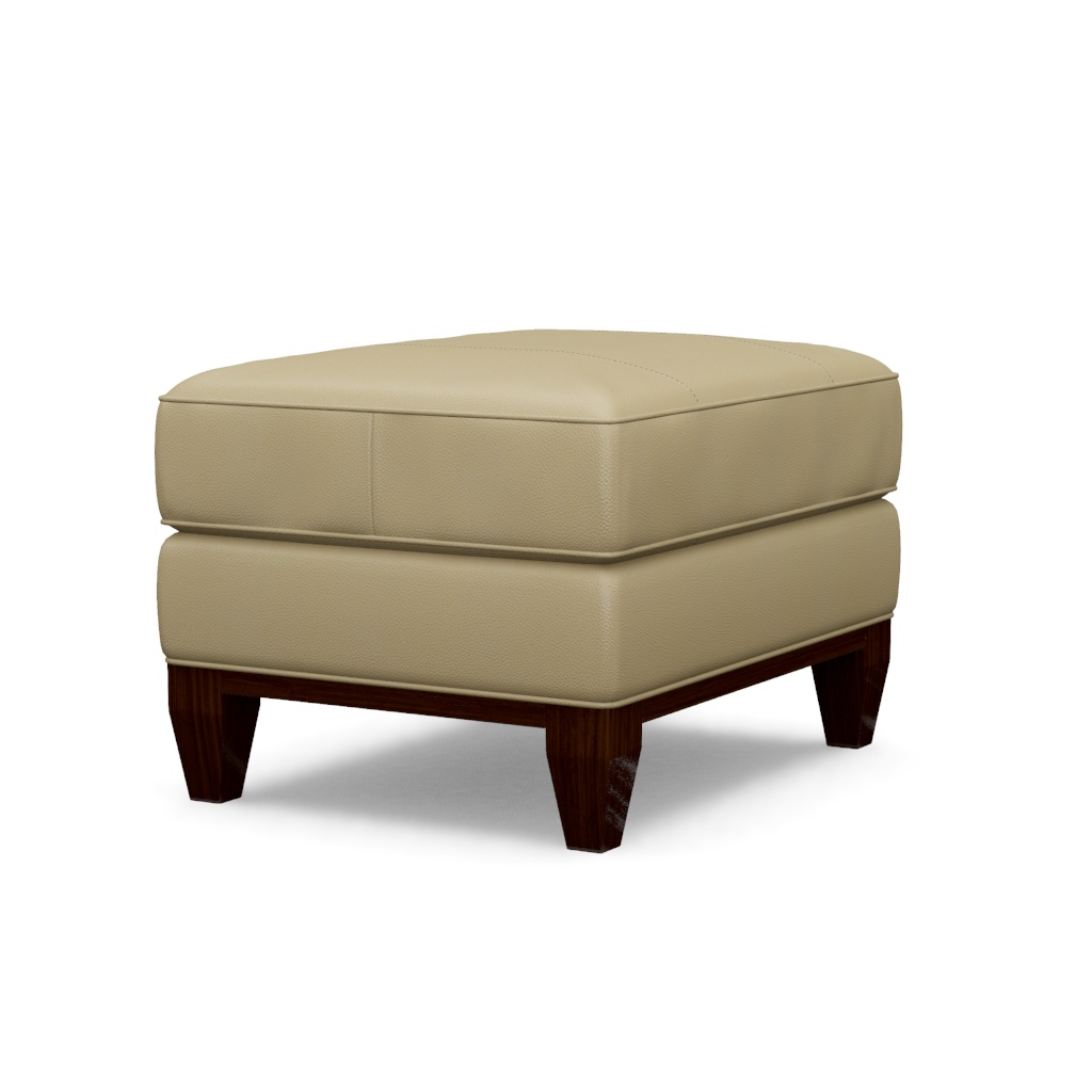 Conrad Leather Ottoman – View at 150°