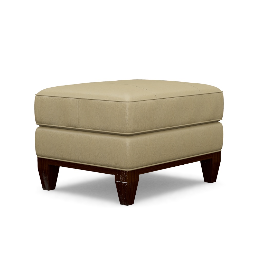 Conrad Leather Ottoman – View at 160°