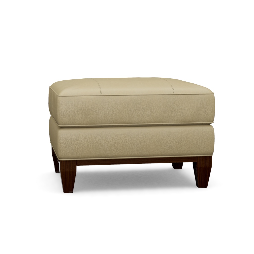 Conrad Leather Ottoman – View at 200°
