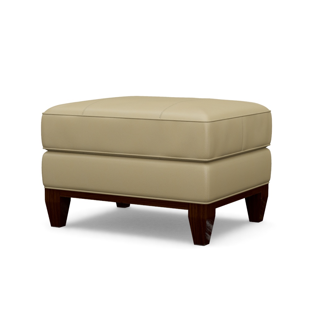 Conrad Leather Ottoman – View at 240°