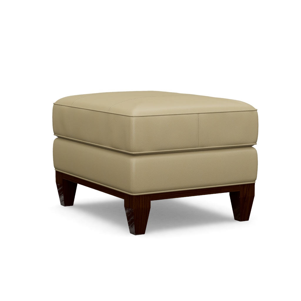 Conrad Leather Ottoman – View at 270°