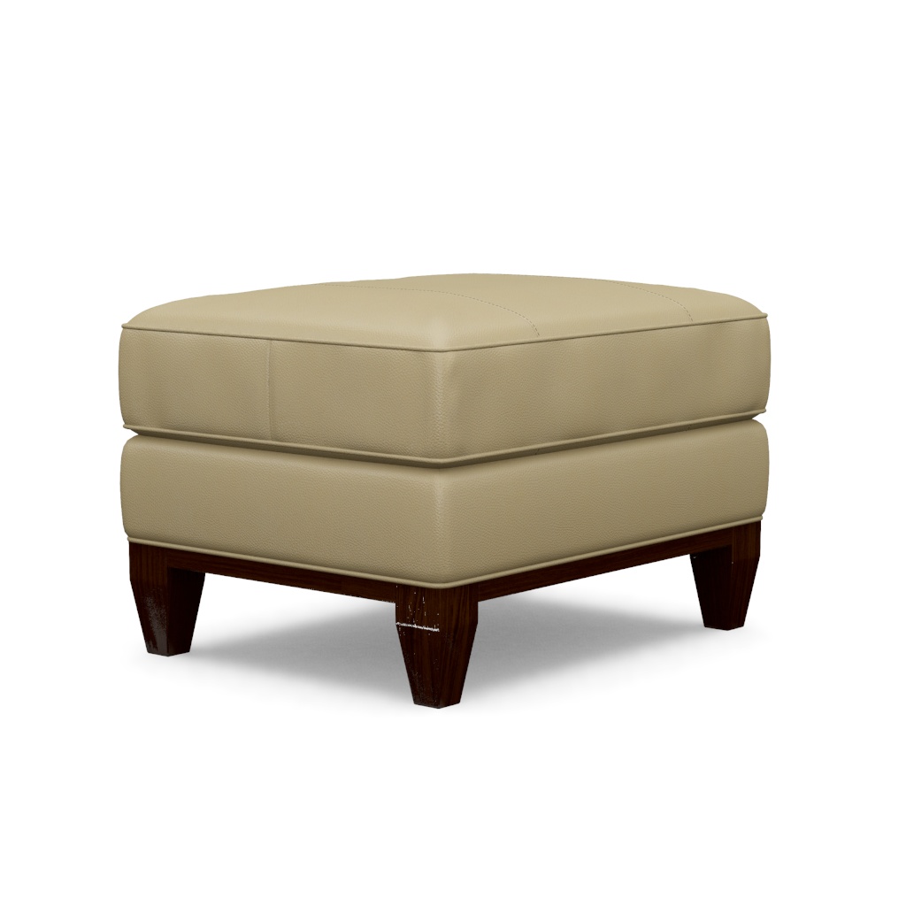Conrad Leather Ottoman – View at 340°