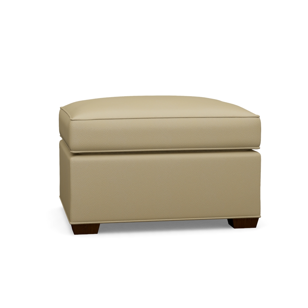 Fiona Leather Ottoman – View at 200°