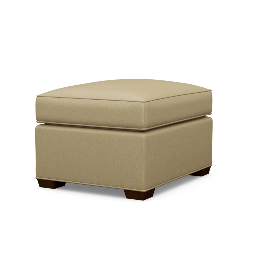 Fiona Leather Ottoman – View at 330°
