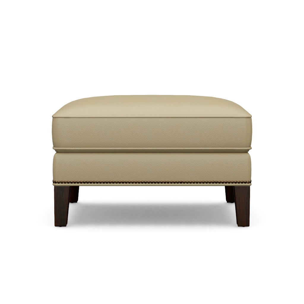 Ashton Leather Ottoman – View at 210°