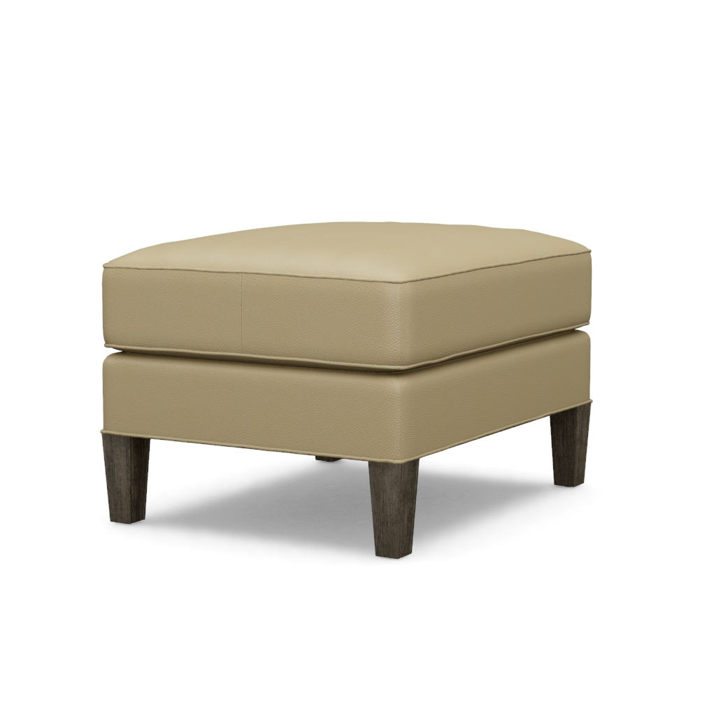 Turin Leather Ottoman – View at 150°