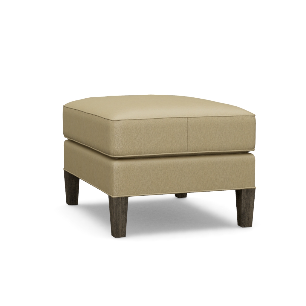 Turin Leather Ottoman – View at 280°