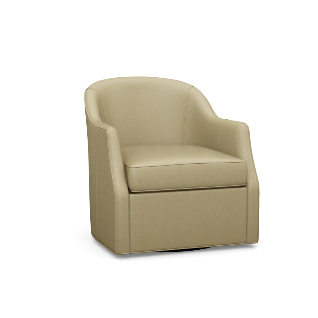 Escala Leather Swivel Chair – View at 10°