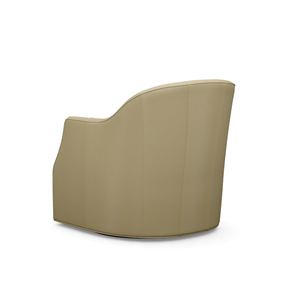 Escala Leather Swivel Chair – View at 170°
