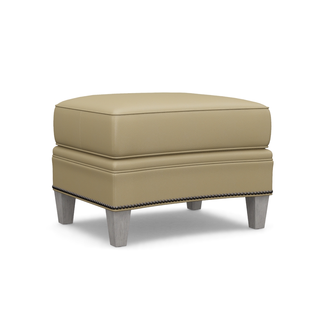 Bayville Leather Ottoman – View at 180°