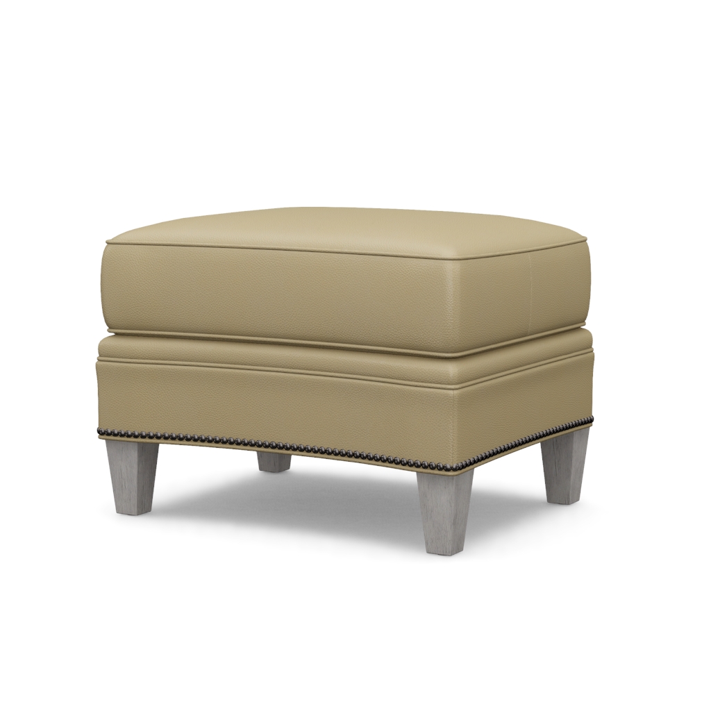 Bayville Leather Ottoman – View at 240°