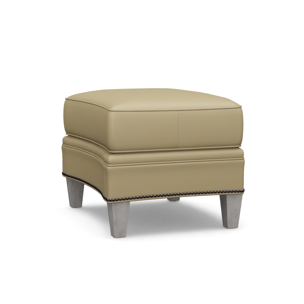 Bayville Leather Ottoman – View at 280°