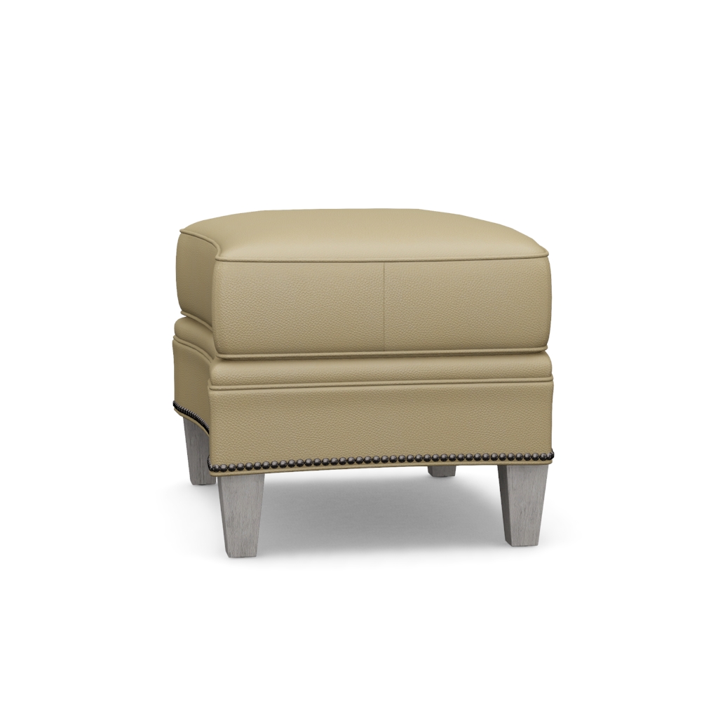 Bayville Leather Ottoman – View at 290°