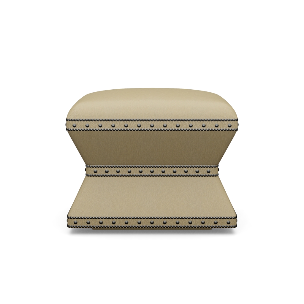 Wheatley Leather Ottoman – View at 210°