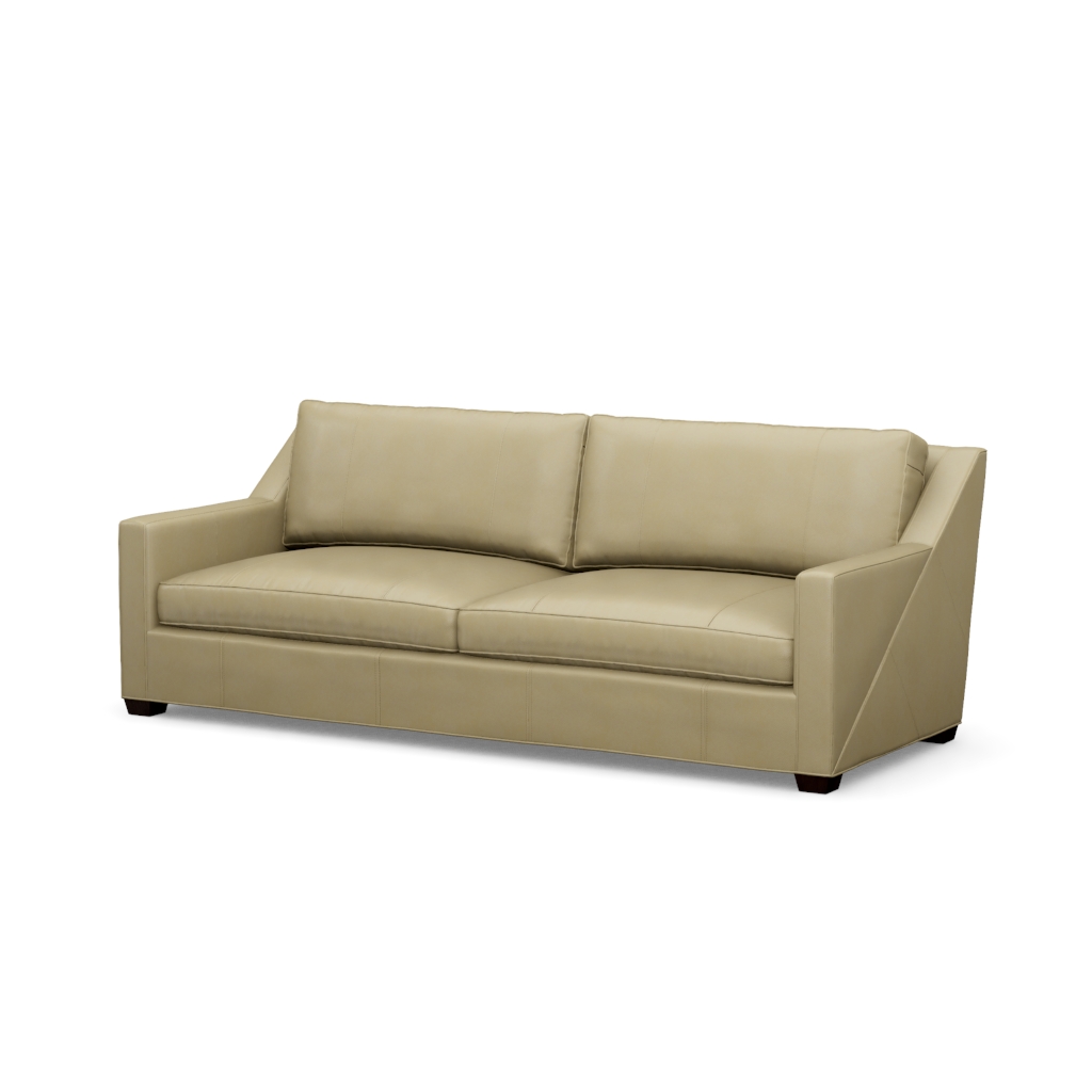 Wright Leather Sofa – View at 60°