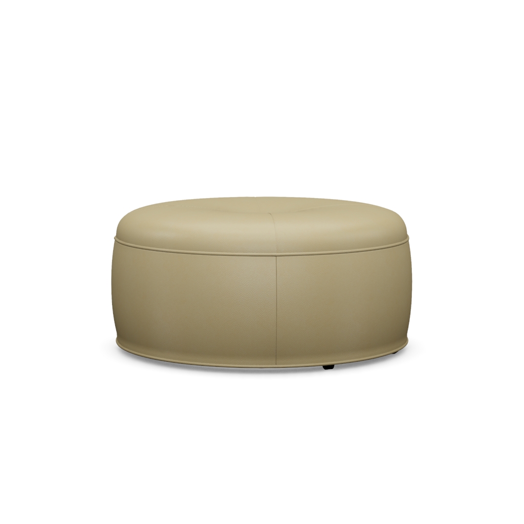 Reid Leather Ottoman – View at 160°
