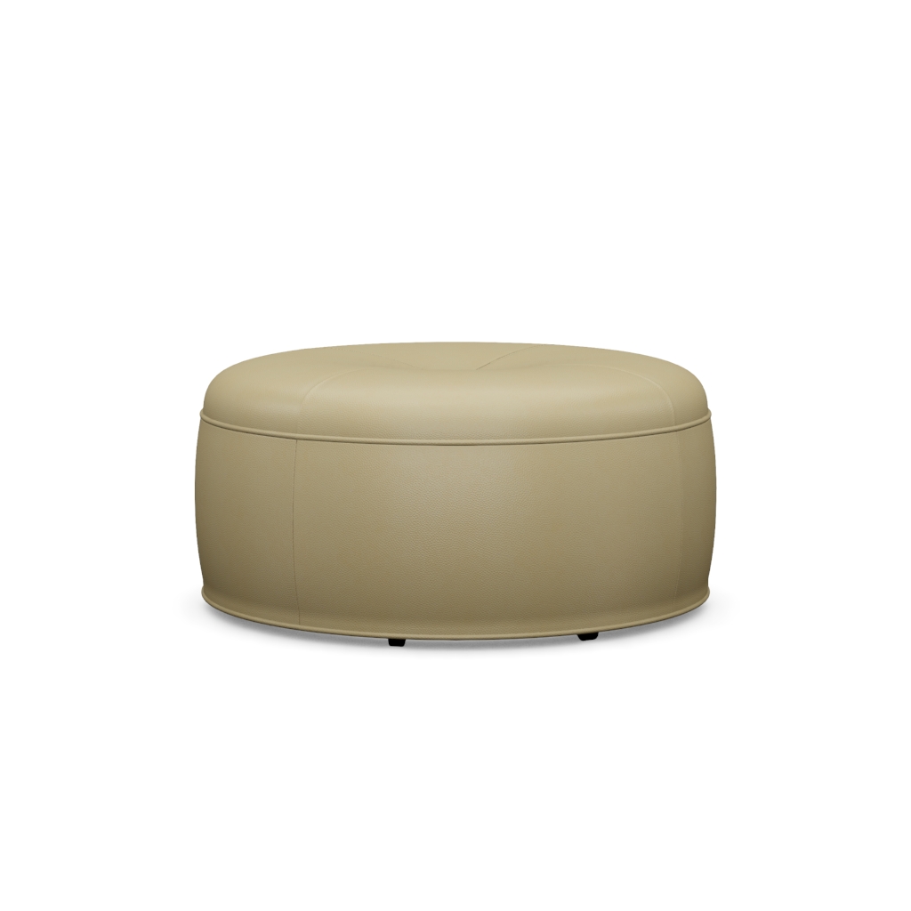Reid Leather Ottoman – View at 200°