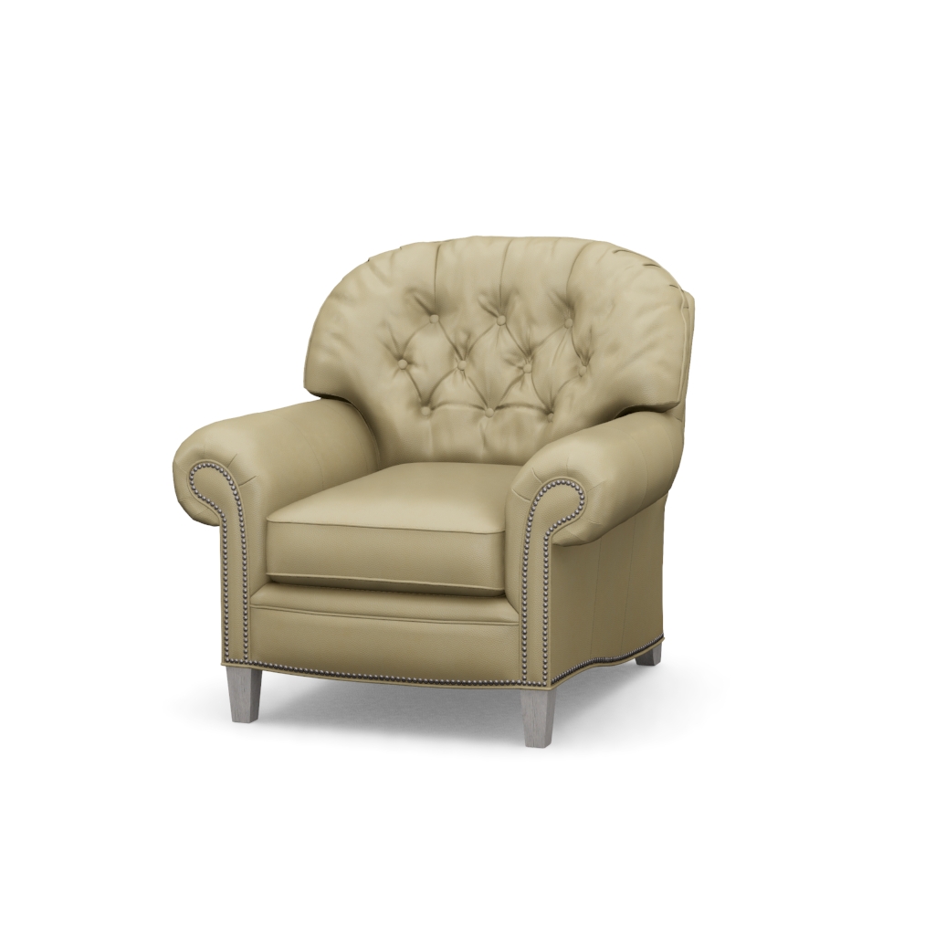 Bayville Leather Chair – View at 50°
