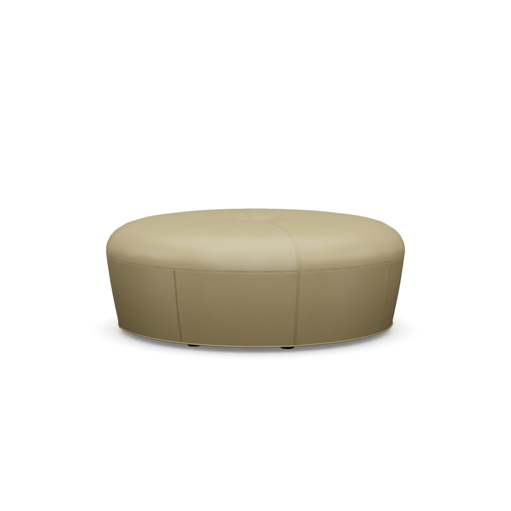 Claudia Leather Cocktail Ottoman – View at 330°