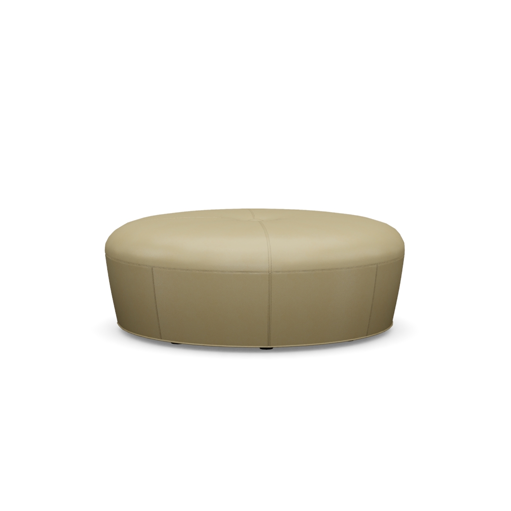 Claudia Leather Cocktail Ottoman – View at 340°