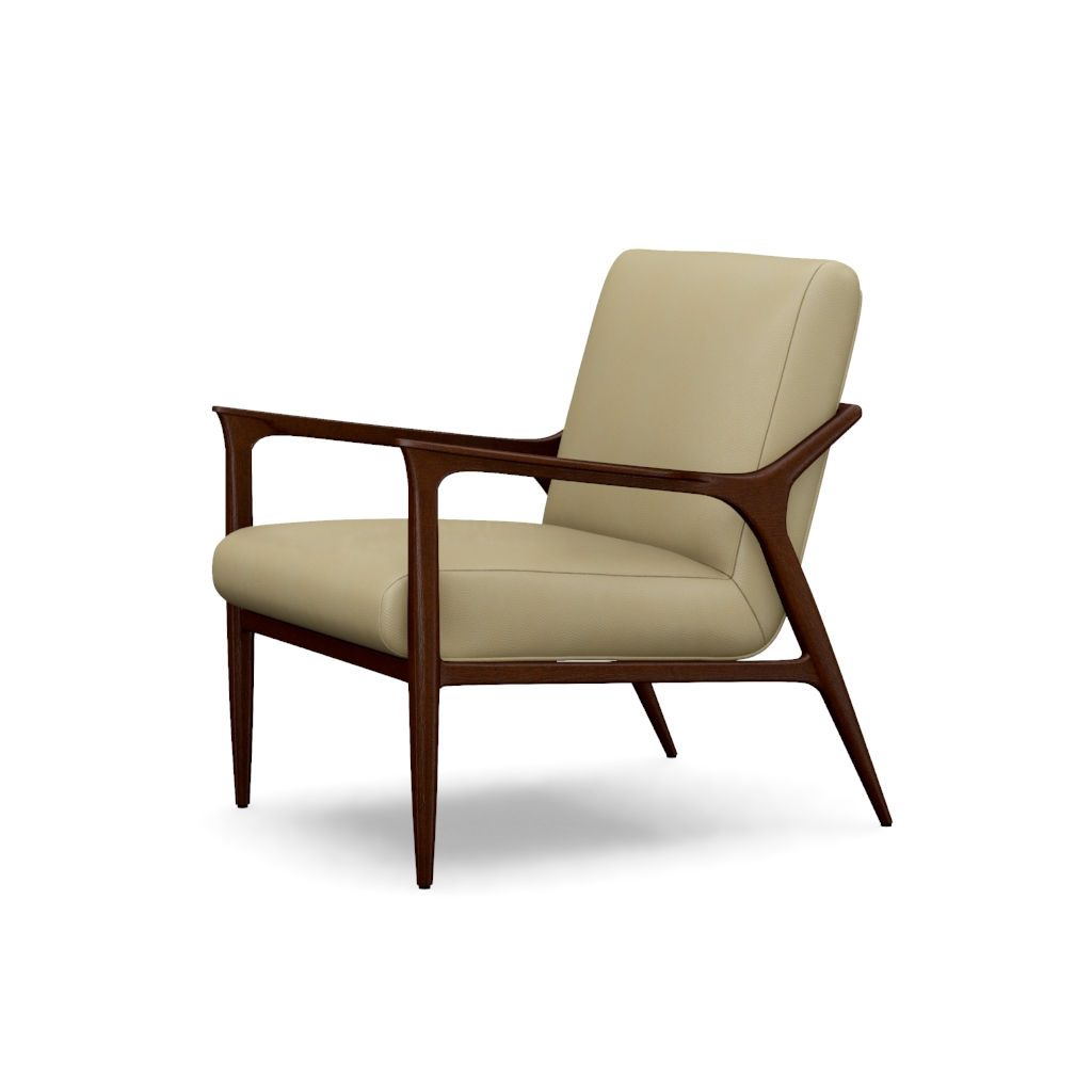 Warren Leather Chair – View at 90°