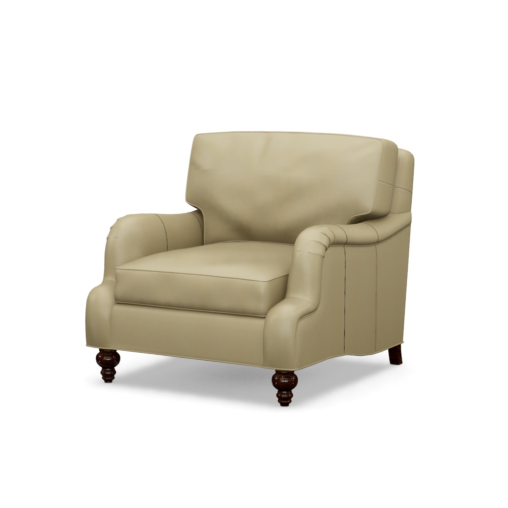 Amelia Leather Chair – View at 60°